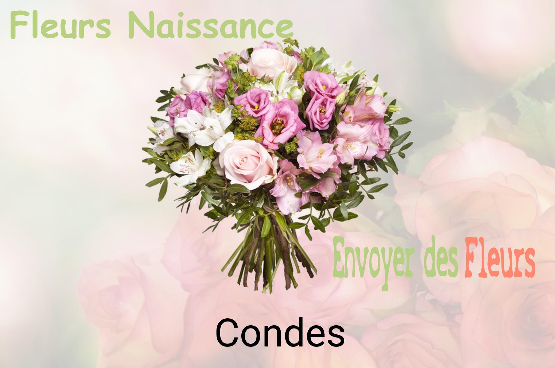 Bouquet de fleurs de naissance livré à Condes